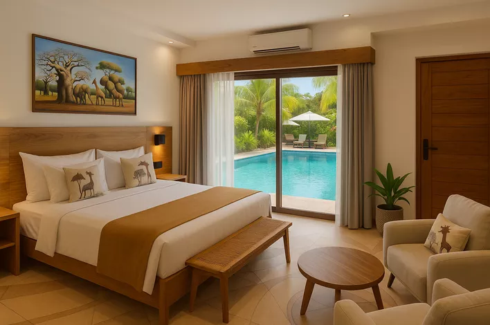 Deluxe King/ Twin Pool View